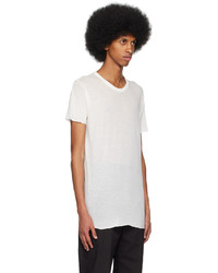 schwarzes T-Shirt mit einem Rundhalsausschnitt von Rick Owens