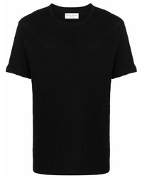 schwarzes T-Shirt mit einem Rundhalsausschnitt von Officine Generale