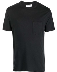 schwarzes T-Shirt mit einem Rundhalsausschnitt von Officine Generale