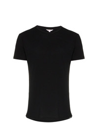 schwarzes T-Shirt mit einem Rundhalsausschnitt von Orlebar Brown