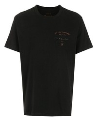 schwarzes T-Shirt mit einem Rundhalsausschnitt von OSKLEN