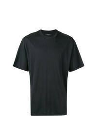 schwarzes T-Shirt mit einem Rundhalsausschnitt von Overcome