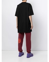 schwarzes T-Shirt mit einem Rundhalsausschnitt von Vetements