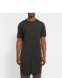 schwarzes T-Shirt mit einem Rundhalsausschnitt von Rick Owens