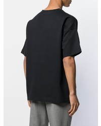 schwarzes T-Shirt mit einem Rundhalsausschnitt von Bottega Veneta