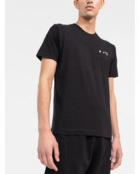 schwarzes T-Shirt mit einem Rundhalsausschnitt von Off-White