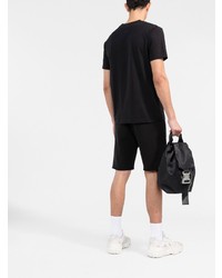 schwarzes T-Shirt mit einem Rundhalsausschnitt von Off-White