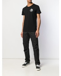 schwarzes T-Shirt mit einem Rundhalsausschnitt von Diesel