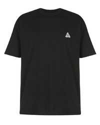 schwarzes T-Shirt mit einem Rundhalsausschnitt von Palace