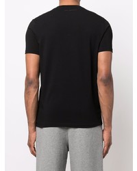 schwarzes T-Shirt mit einem Rundhalsausschnitt von Karl Lagerfeld