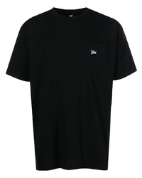 schwarzes T-Shirt mit einem Rundhalsausschnitt von PATTA