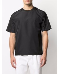 schwarzes T-Shirt mit einem Rundhalsausschnitt von Emporio Armani