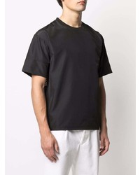 schwarzes T-Shirt mit einem Rundhalsausschnitt von Emporio Armani