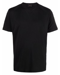 schwarzes T-Shirt mit einem Rundhalsausschnitt von Peuterey