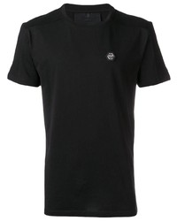 schwarzes T-Shirt mit einem Rundhalsausschnitt von Philipp Plein