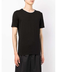 schwarzes T-Shirt mit einem Rundhalsausschnitt von Dolce & Gabbana