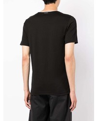 schwarzes T-Shirt mit einem Rundhalsausschnitt von Dolce & Gabbana