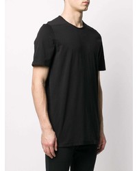 schwarzes T-Shirt mit einem Rundhalsausschnitt von Rick Owens DRKSHDW