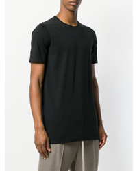 schwarzes T-Shirt mit einem Rundhalsausschnitt von Rick Owens DRKSHDW