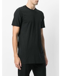 schwarzes T-Shirt mit einem Rundhalsausschnitt von 11 By Boris Bidjan Saberi