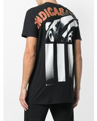 schwarzes T-Shirt mit einem Rundhalsausschnitt von 11 By Boris Bidjan Saberi