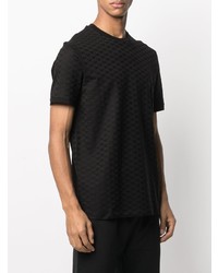 schwarzes T-Shirt mit einem Rundhalsausschnitt von Emporio Armani