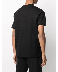 schwarzes T-Shirt mit einem Rundhalsausschnitt von Emporio Armani