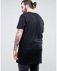 schwarzes T-Shirt mit einem Rundhalsausschnitt von Asos