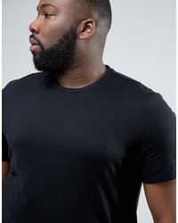 schwarzes T-Shirt mit einem Rundhalsausschnitt von Asos