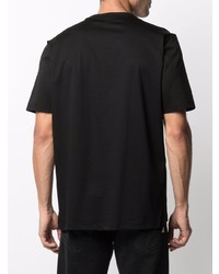 schwarzes T-Shirt mit einem Rundhalsausschnitt von Diesel