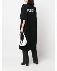 schwarzes T-Shirt mit einem Rundhalsausschnitt von Vetements