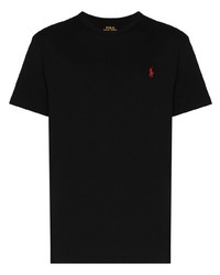 schwarzes T-Shirt mit einem Rundhalsausschnitt von Polo Ralph Lauren
