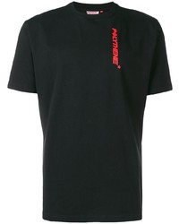schwarzes T-Shirt mit einem Rundhalsausschnitt von Polythene* Optics