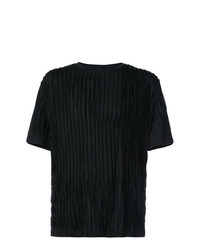 schwarzes T-Shirt mit einem Rundhalsausschnitt von Private Stock