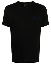 schwarzes T-Shirt mit einem Rundhalsausschnitt von PS Paul Smith