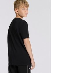 schwarzes T-Shirt mit einem Rundhalsausschnitt von Puma
