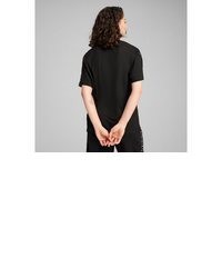 schwarzes T-Shirt mit einem Rundhalsausschnitt von Puma
