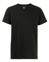 schwarzes T-Shirt mit einem Rundhalsausschnitt von Ralph Lauren RRL