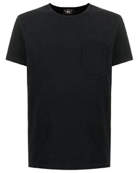 schwarzes T-Shirt mit einem Rundhalsausschnitt von Ralph Lauren RRL