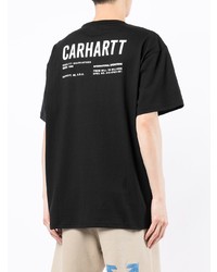 schwarzes T-Shirt mit einem Rundhalsausschnitt von Carhartt WIP