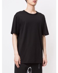 schwarzes T-Shirt mit einem Rundhalsausschnitt von Mastermind Japan