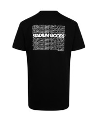 schwarzes T-Shirt mit einem Rundhalsausschnitt von Stadium Goods