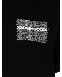 schwarzes T-Shirt mit einem Rundhalsausschnitt von Stadium Goods