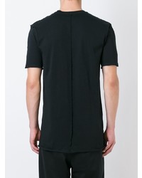 schwarzes T-Shirt mit einem Rundhalsausschnitt von Damir Doma