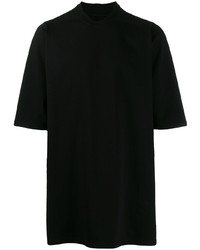 schwarzes T-Shirt mit einem Rundhalsausschnitt von Rick Owens DRKSHDW