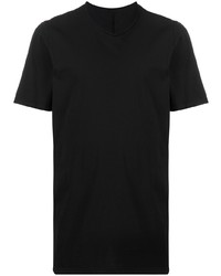 schwarzes T-Shirt mit einem Rundhalsausschnitt von Rick Owens DRKSHDW