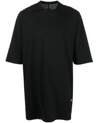 schwarzes T-Shirt mit einem Rundhalsausschnitt von Rick Owens DRKSHDW