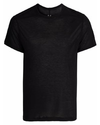 schwarzes T-Shirt mit einem Rundhalsausschnitt von Rick Owens DRKSHDW