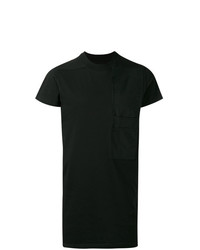 schwarzes T-Shirt mit einem Rundhalsausschnitt von Rick Owens DRKSHDW