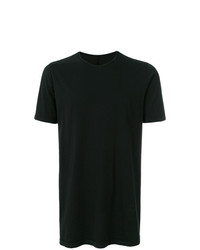 schwarzes T-Shirt mit einem Rundhalsausschnitt von Rick Owens DRKSHDW